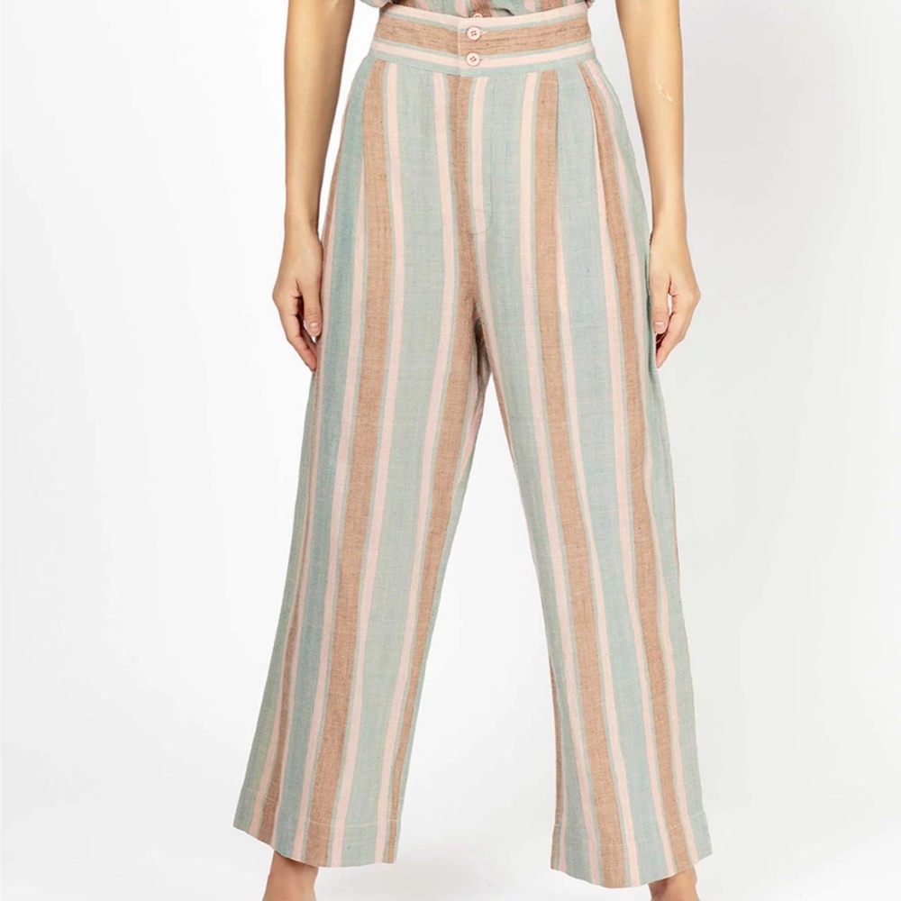 Ace & Jig Lexi trousers in Basil M